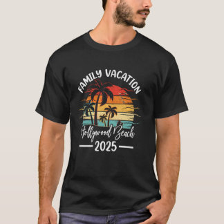 T-shirt Vacances en famille 2025 Floride Hollywood Bea Vin