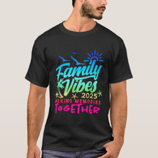 T-shirt Vacances en famille 2025 Plage Correspondant Famil