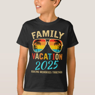 T-shirt Vacances en famille 2025 Plage Correspondant Vacan