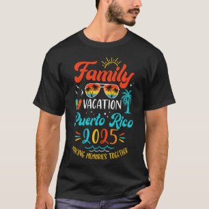 T-shirt Vacances en famille 2025 Porto Rico Correspondant 
