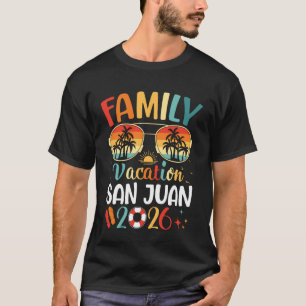 T-shirt Vacances en famille 2026 Puerto Rico San Juan