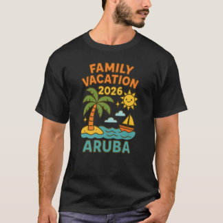 T-shirt Vacances en famille à Aruba 2026