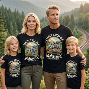 T-shirt Vacances en famille à Asheville en Caroline du Nor