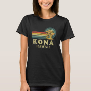 T-shirt Vacances en famille à Kona Hawaii plage palmier vi