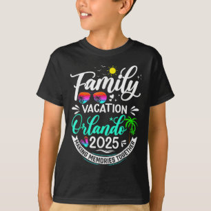 T-shirt Vacances en famille à Orlando 2025 Plage Vacances