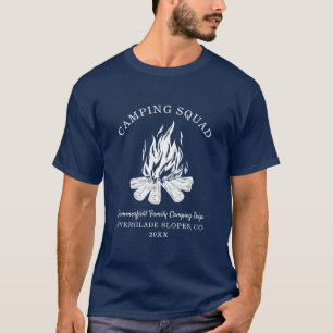 T-shirt Vacances en famille Camping personnalisé