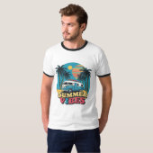 T-shirt Vacances en famille Camping personnalisé (Devant entier)