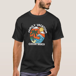 T-shirt Vacances en famille Cocoa Beach Plage Florida Beac