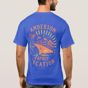 T-shirt Vacances en famille Croisière Voyage en bateau sur