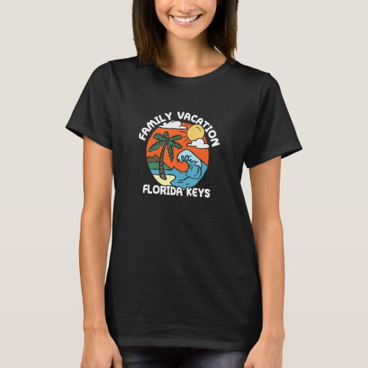 T-shirt Vacances en famille Floride Keys Beach Fl Beach Bu (Devant)