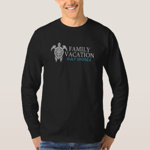 T-shirt Vacances en famille Gulf Shores Alabama Turtle Bea