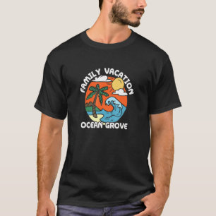 T-shirt Vacances en famille Ocean Grove Beach New Jersey B