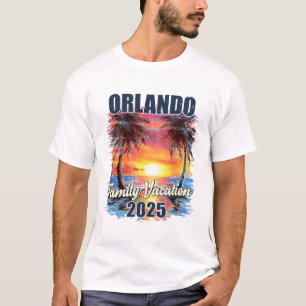 T-shirt Vacances en famille Orlando 2025 - Correspondance