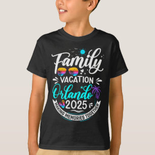 T-shirt Vacances en famille Orlando 2025 Plage Vacances en