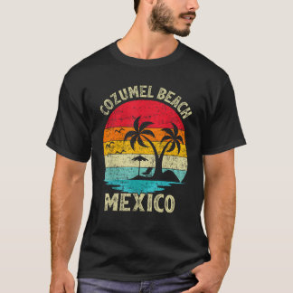 T-shirt Vacances en famille Vintage Retro Mexique Cozumel