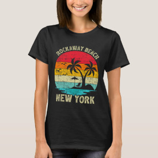 T-shirt Vacances en famille Vintage Retro New York Rockawa