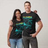 T-shirt Vacances en Floride avec un requin (Unisexe)