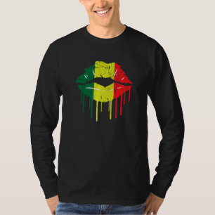 T-shirt Vacances en Jamaïque Drapeau Randonnée S'embrassan