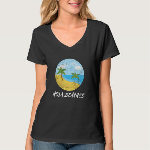 T-shirt Vacances été Plage Cool Tropical Hola Plages