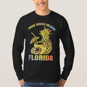 T-shirt Vacances Été Retro Sunset Floride Anna Maria Is