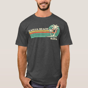 T-shirt Vacances été rétro vintage Hawaii Kailua Beach
