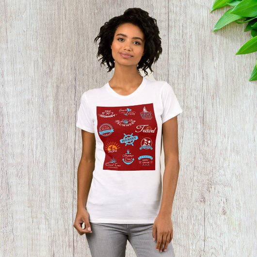 T-shirt vacances Étiquette