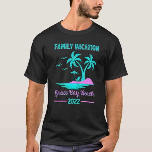 T-shirt Vacances Familiales 2022 Turks And Caicos Grace Ba (Devant)