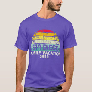 T-shirt Vacances Familiales 2022 Vintage San Diego Matchin