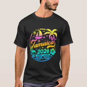 T-shirt Vacances familiales à la plage en Jamaïque 2026 Gr