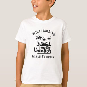 T-shirt Vacances familiales personnalisées