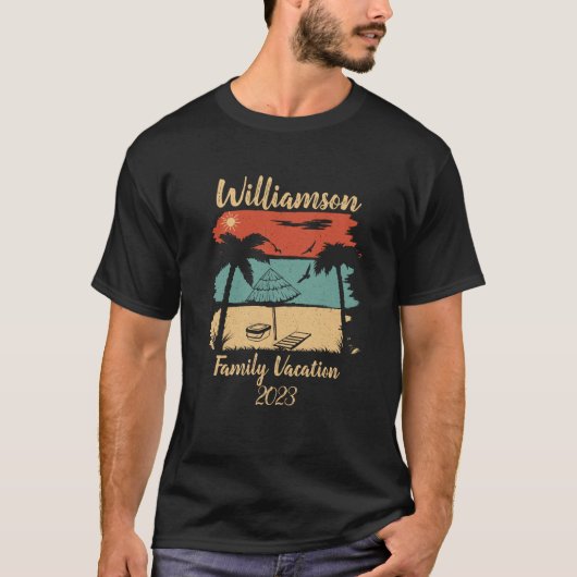 T-shirt vacances familiales personnalisées (Devant)