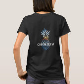 T-shirt Vacances famille tropicale à ananas personnalisées (Dos)