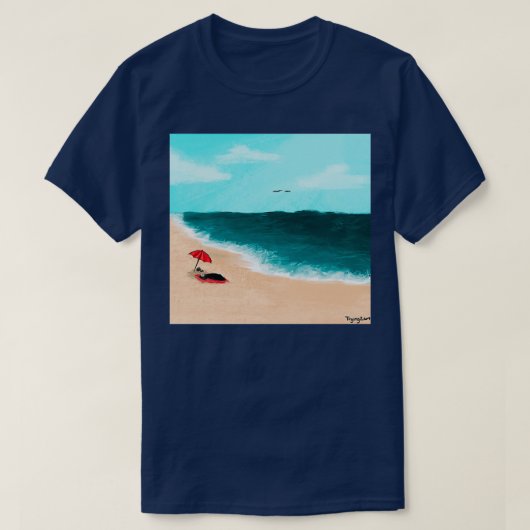 T-shirt Vacances Grim (Design devant)