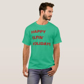 T-shirt Vacances heureuses d'Elfin (Devant entier)