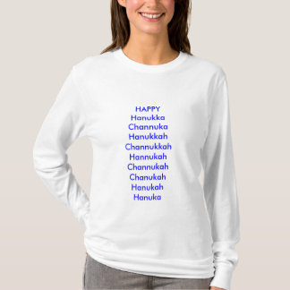 T-shirt Vacances, heureuses, humour, hanukka, chanuka,