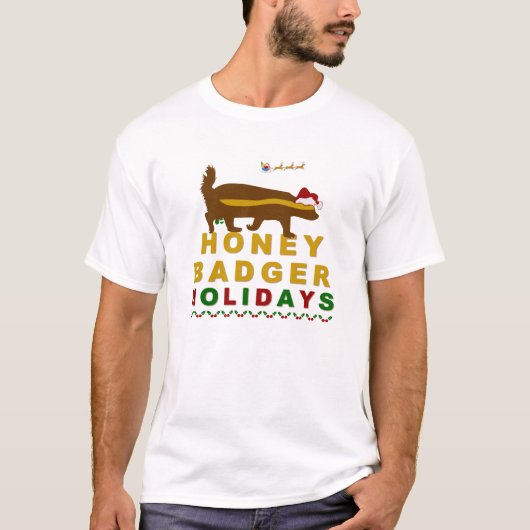 T-shirt Vacances Honey Badger (Devant)