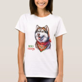 T-shirt Vacances Husky (Devant)