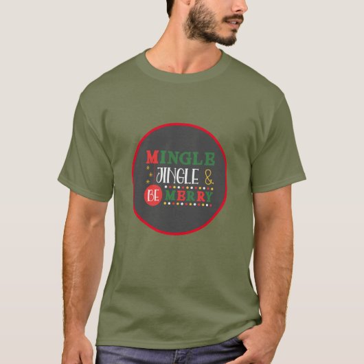 T-shirt Vacances Mingle & Jingle (Devant)