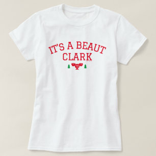 T-shirt Vacances Noël   C'est une Beaut Clark