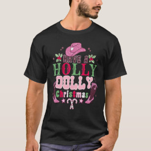 T-shirt Vacances Noël Doolly Retro Holly Xmas Jolly V