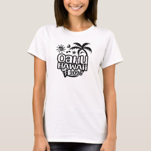T-shirt Vacances ou voyage à Oahu, Hawaï 2026