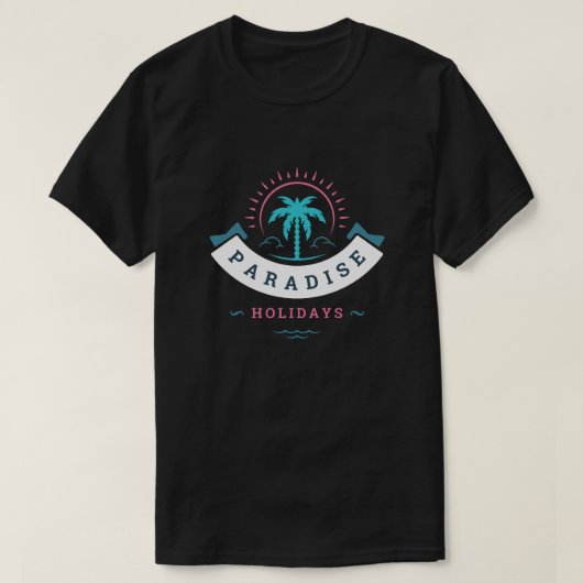T-SHIRT VACANCES PARADIS (Design devant)