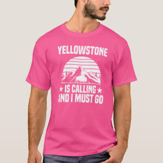 T-shirt Vacances Parc National Yellowstone M'appelle Je Mu