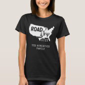 T-shirt Vacances personnalisées | Family Road Trip USA Car (Devant)