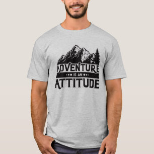 T-shirt Vacances personnalisées L'aventure est une attitud
