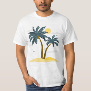 T-shirt Vacances Plage Cute Palm Tropical