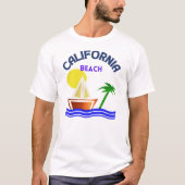 T-shirt Vacances plage de Californie (Devant)