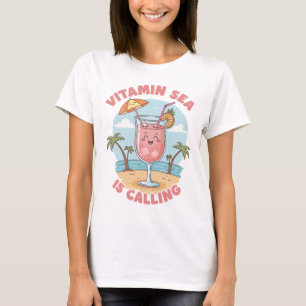 T-shirt Vacances Plage Playy Vacation Art vectoriel