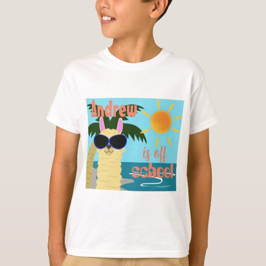 T-shirt Vacances plage tenue pour enfants (Devant)