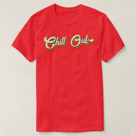 T-shirt Vacances Retro Chill Out (Design devant)